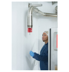 Rallonge de tige flexible 5346 - 812mm inox diamètre 5mm blanc - Vikan