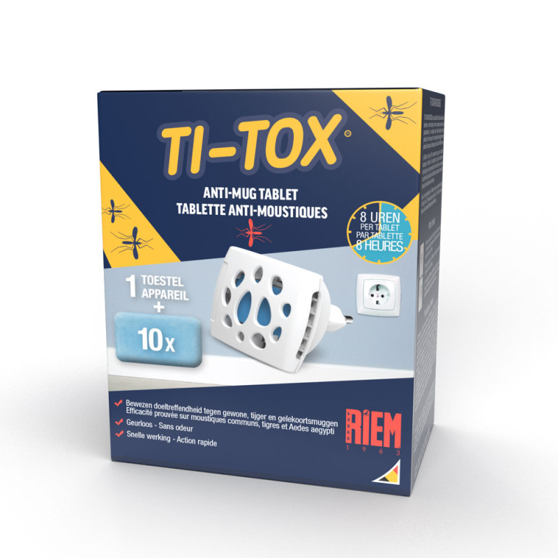 Ti-Tox Таблетка от комаров - Диффузор от комаров - RIEM Ti-Tox Таблетка от комаров - Диффузор от комаров - RIEM