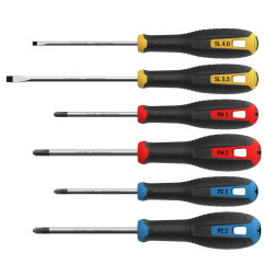 Philips (ph), pozidriv (pz) & sleuf (sl) schroevendraaierset - Hultafors