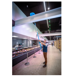 Manico telescopico in alluminio anodizzato Vikan 2975-2780mm, diametro 32mm