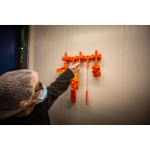 Support mural Hi-Flex 1011 - 420mm 3 clips et 2 crochets - Vikan