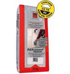 FLEXcement premium - Adesivo para ladrilhos flexível e leve - PTB Compaktuna