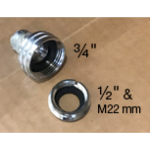 Kraanfitting 0700 - Buitendraad 1/2", 1/2", 3/4" of M22 - Vikan Kraanfitting 0700 - Buitendraad 1/2", 1/2", 3/4" of M22 - Vikan