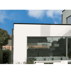 Черный кромочный профиль - эстетичная отделка для плоских крыш - Aquaplan