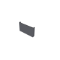 Accessori per canale 3XSDRAIN INOX nero - LINEA ECO - Estremità chiusa