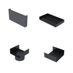 Zubehör für 3XSDRAIN INOX schwarze Entwässerungsrinne - LINE ECO