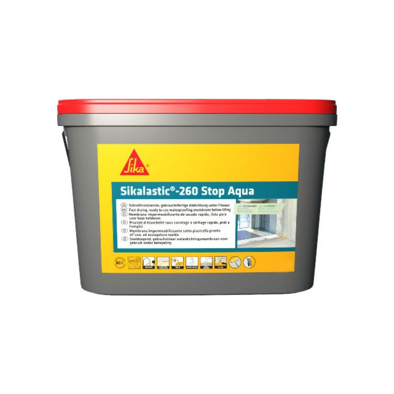 Sikalastic-260 stop aqua - Vloeibare waterdichtingsmembraan EC 1 PLUS - Sika Sikalastic-260 stop aqua - Vloeibare waterdichtingsmembraan EC 1 PLUS - Sika