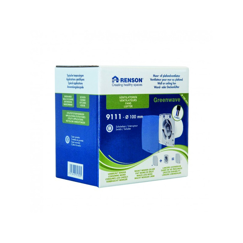 Renson 9111 - Quiet, energy-saving fan - Renson