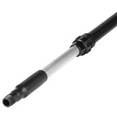 Manche alu à passage d'eau avec clic 297452C - 1600mm diamètre 32 Télescopique avec raccord et robinet - Vikan