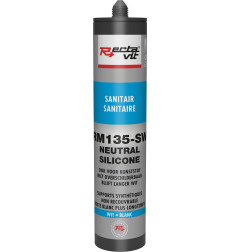 RM 135-SW silicone neutro sanitário - Vedante - Rectavit