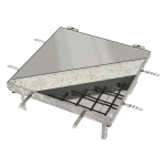 Stainless steel tiling cover with assisted opening - Toptek Assist SS - ACO Stainless steel tiling cover with assisted opening - Toptek Assist SS - ACO