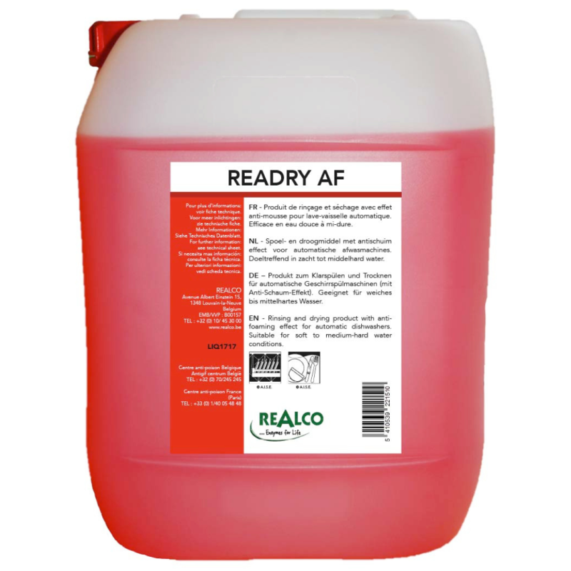 Readry AF - 自动洗碗机用消泡漂洗剂 - Réalco Readry AF - 自动洗碗机用消泡漂洗剂 - Réalco