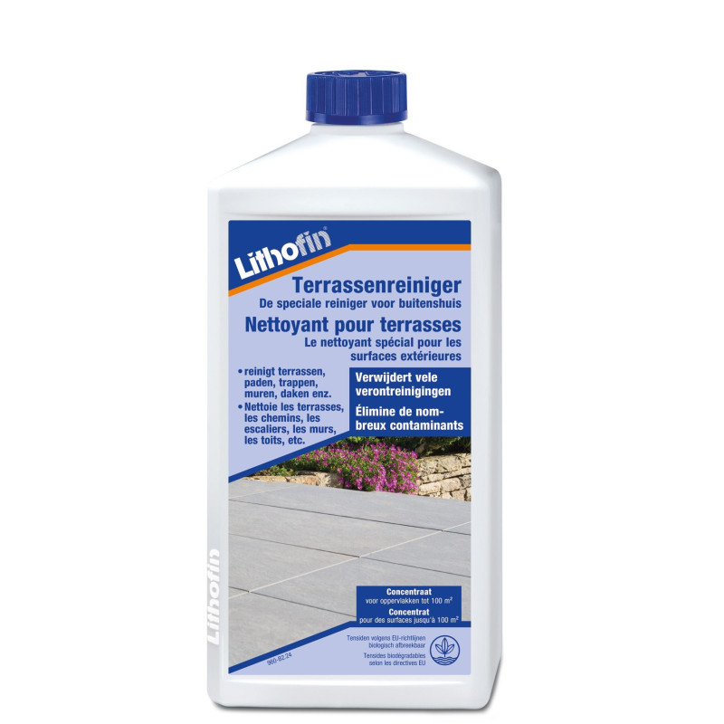 Средство для чистки террас - Специальное средство для наружных поверхностей - Литофин