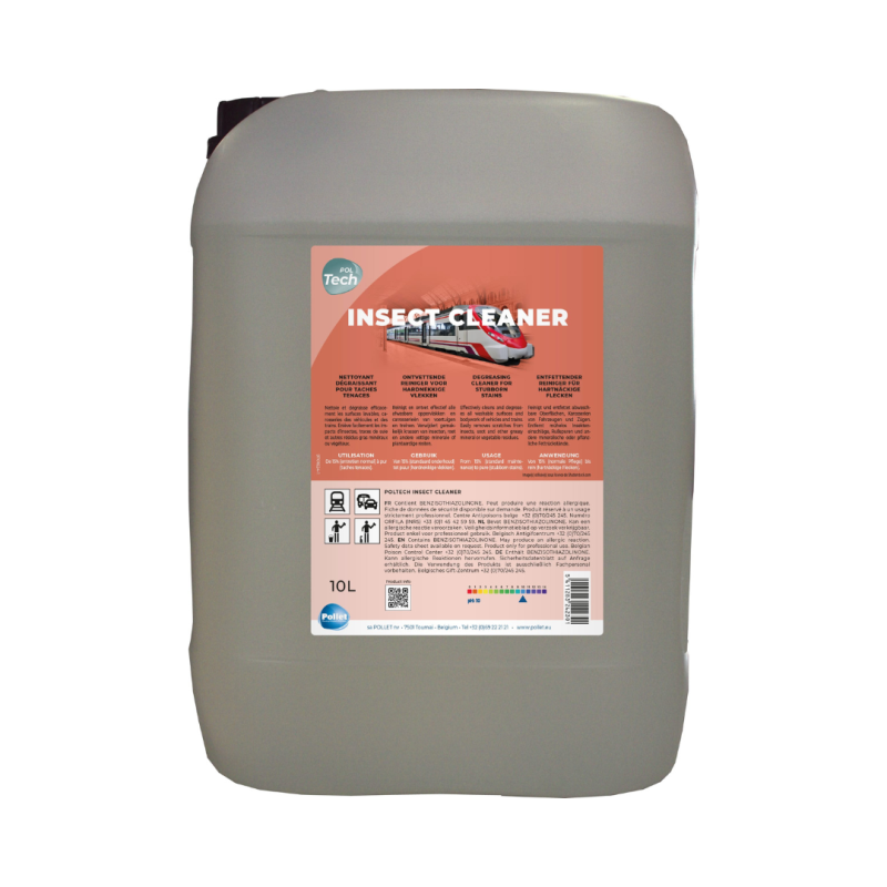 PolTech Insect Cleaner - Nettoyage carrosseries véhicules & trains - Pollet PolTech Insect Cleaner - Nettoyage carrosseries véhicules & trains - Pollet