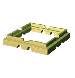 ROOFPOINT lower element in transition ACO polyester concrete