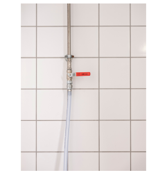 Cold water hose 10 meters - transparent, reinforced PVC max. 40°C, max. 6 Bar - Vikan