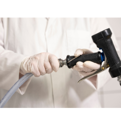 خرطوم الماء البارد - شفاف، مصنوع من مادة PVC المقواة بحد أقصى. 40 درجة مئوية، الحد الأقصى. 6 بار - فيكان