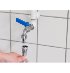 Mangueira de água fria - transparente, PVC reforçado máx. 40°C, máx. 6 Bar - Vikan