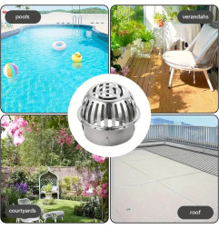 CRAPAUDINE RIGIDO INOX - Previene i problemi di intasamento in grondaie e terrazze - Linea Eco