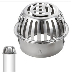 Crapaudine Crépine INOX RIGIDE - Evite les problèmes d'obstructions des Gouttières - Line Eco