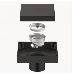 Avaloir à fente Inox Noir - LINE ECO