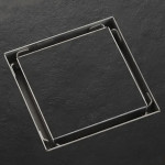 Avaloir de sol à fente carré 10x10 cm – Inox 304 Avaloir de sol à fente carré 10x10 cm – Inox 304