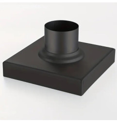 Ralo de piso quadrado ranhurado 10x10 cm – aço inoxidável 304 preto