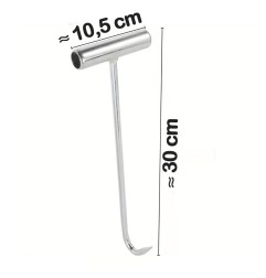 Gancio di sollevamento a T per carichi pesanti in acciaio inox - LINEA ECO