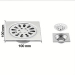 XECO Inox Bodenablauf 10x10 cm – Edelstahl 304 Maße XECO Inox Bodenablauf 10x10 cm – Edelstahl 304 Maße