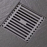 Сливной трап XECO Inox 10x10 см Line Dark – нержавеющая сталь 304 Сливной трап XECO Inox 10x10 см Line Dark – нержавеющая сталь 304