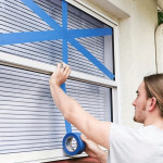 Fita adesiva azul ecológica