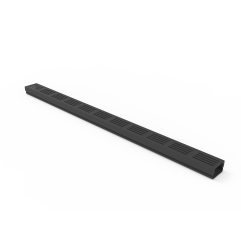 Canal 3XS MINI L 6,5 cm Rejilla de aluminio negro - StarDrain - Canal de 100 cm