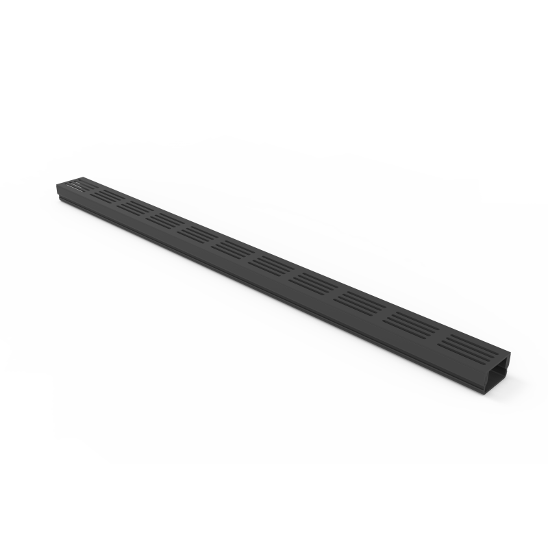 Caniveau 3XS MINI L 6,5 cm Grille aluminium noir - StarDrain - Caniveau de 100 cm