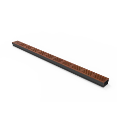 Rinne 3XS MINI L 6,5 cm Cortenstahlgitter - StarDrain - 100 cm Rinne