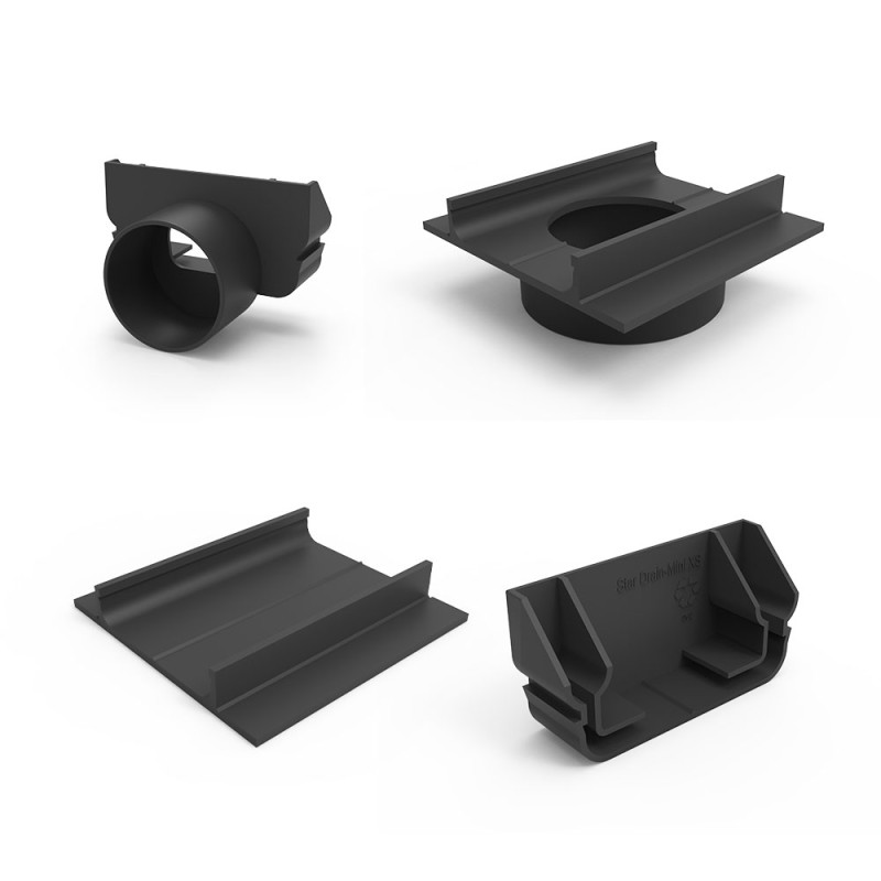 Аксессуары для каналов StarDrain 3XS - MINI - LINE ECO Аксессуары для каналов StarDrain 3XS - MINI - LINE ECO