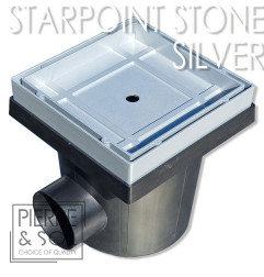 StarPoint Stone Tileable - Discrete zilvergrijze afvoer