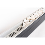 Caniveau TOP Stone grille aluminium - 100/100 - LINE ECO - Caniveau de 100 cm Caniveau TOP Stone grille aluminium - 100/100 - LINE ECO - Caniveau de 100 cm