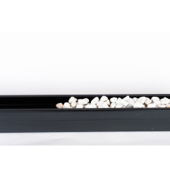 Canaletta TOP Stone con griglia in alluminio nero - 100/100 - LINEA ECO