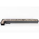 Канал TOP Stone с черной алюминиевой решеткой - 100/100 - LINE ECO Канал TOP Stone с черной алюминиевой решеткой - 100/100 - LINE ECO