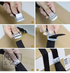 小型窄型紧固带 LINE ECO 安装