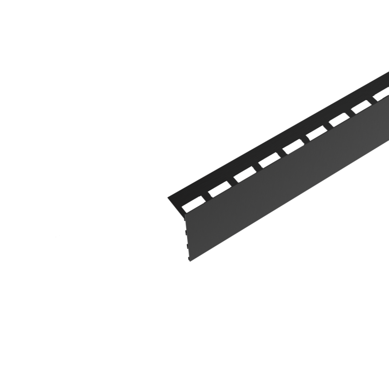 Sidesol - Profilés de finition pour terrasse sur plots - Solidor - Profilé droit - Noir Sidesol - Profilés de finition pour terrasse sur plots - Solidor - Profilé droit - Noir