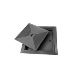 Couvercle d'inspection à double fond en fonte