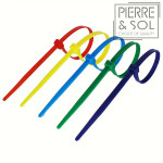 100 mini-kabelbinders - zelfvergrendelende nylon kabelbinders