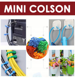 100 Mini Cable Ties - Self-Locking Nylon Cable Ties