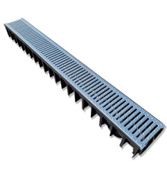 Kit 2 m Caniveaux-Gitter Acier Galvanisé + Zubehör - ACO LINE ECO