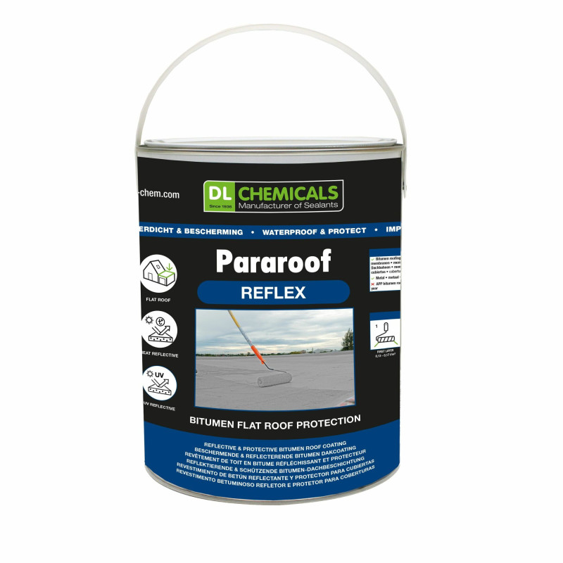 Pararoof Reflex - Protective and energy-efficient bituminous roof coating - DL Chemicals