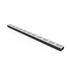 Caniveau 3XS MINI L 6,5 cm Grille aluminium - StarDrain - LINE ECO - Caniveau de 100 cm