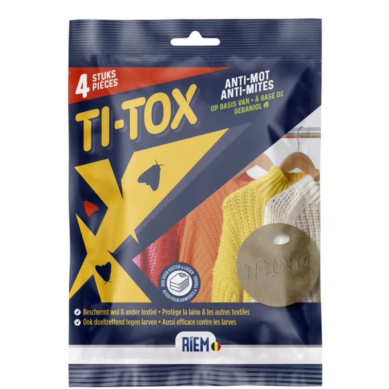 Ti-Tox против моли - Крючок от моли на основе гераниола - RIEM