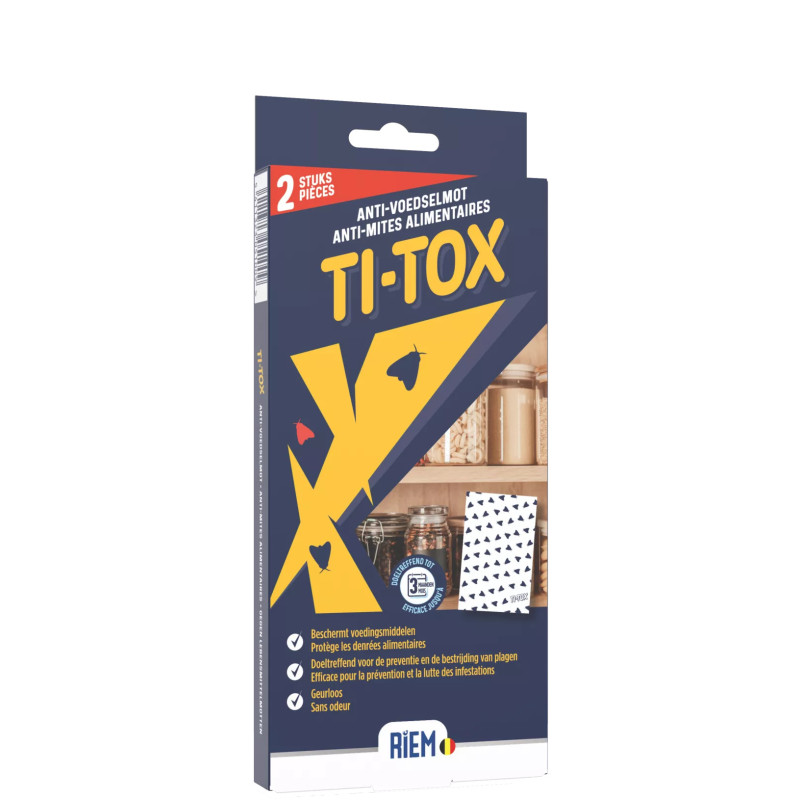 Ti-Tox anti-voedselmotten - Val tegen voedselmotten - RIEM Ti-Tox anti-voedselmotten - Val tegen voedselmotten - RIEM