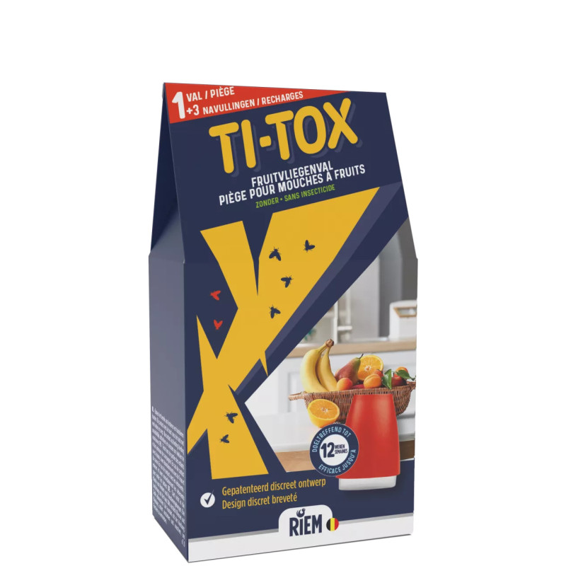 Ловушка для плодовых мух Ti-Tox — Ловушка для плодовых мух — RIEM Ловушка для плодовых мух Ti-Tox — Ловушка для плодовых мух — RIEM